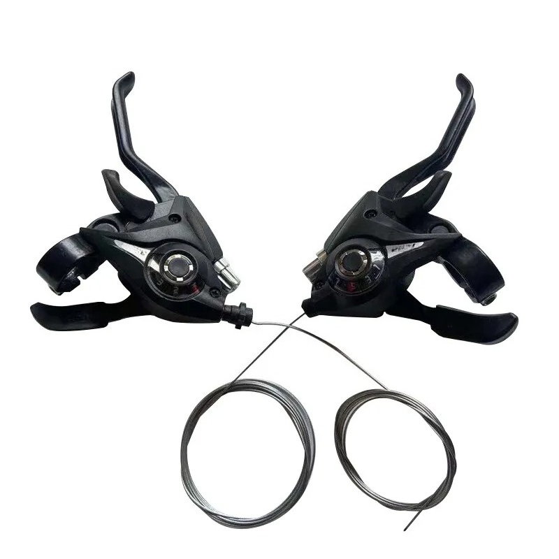Mountain Biking Uk - シマノ ST-EF51 ギアシフターセット 3x7 3x8 Vブレーキレバー
