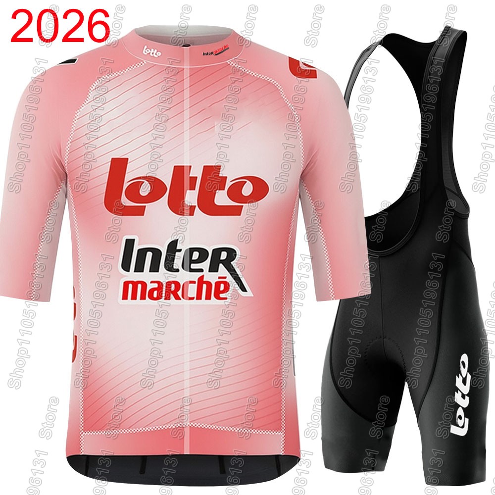 Mountain Biking Trousers - Lotto Intermarché 2026 サイクリングジャージセットメンズ夏ベルギーチーム服ロードバイクスーツマウンテン自転車シャツビブショーツ MTB
