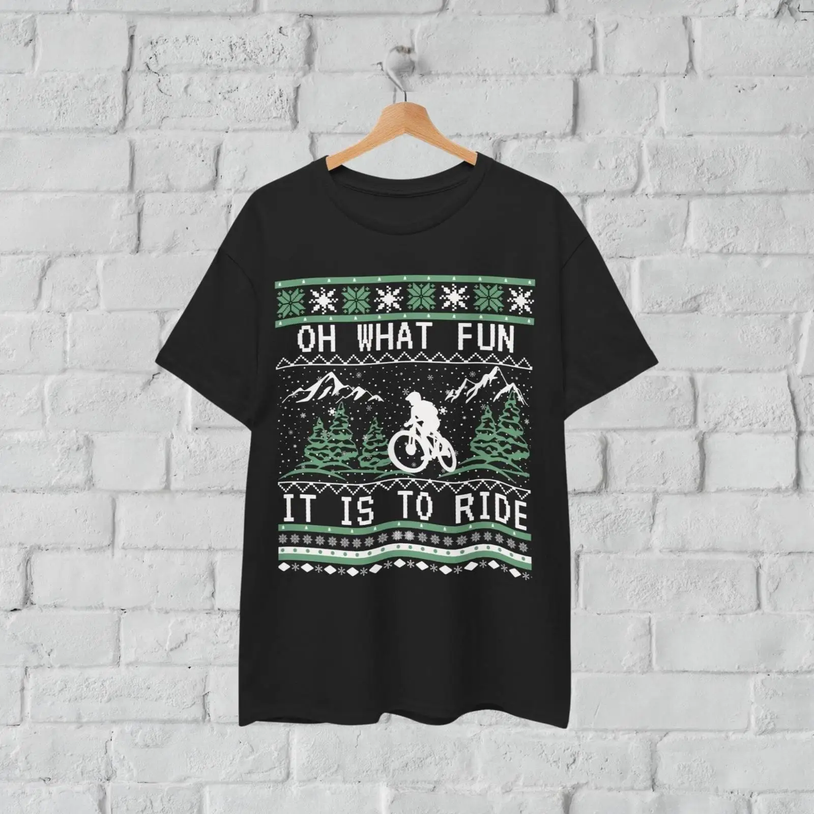 Mountain Biking Holidays - マウンテンバイク クリスマス Tシャツ バイク ホリデー MTB