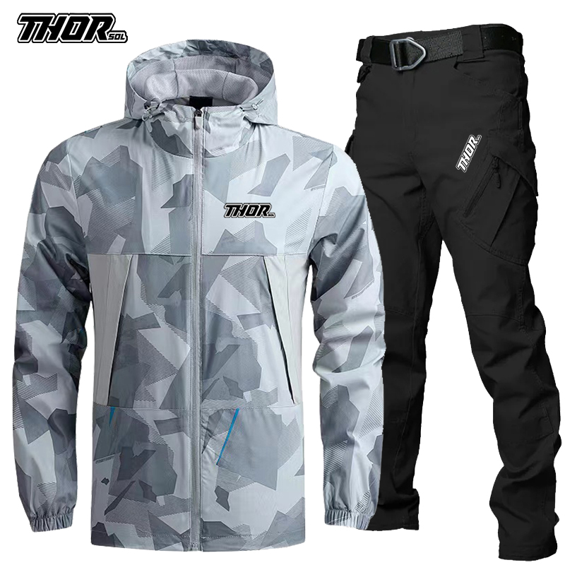 THORSOL 男性サイクリングジャージセット秋マウンテンバ - Mountain Biking Trousers のレビューと価格