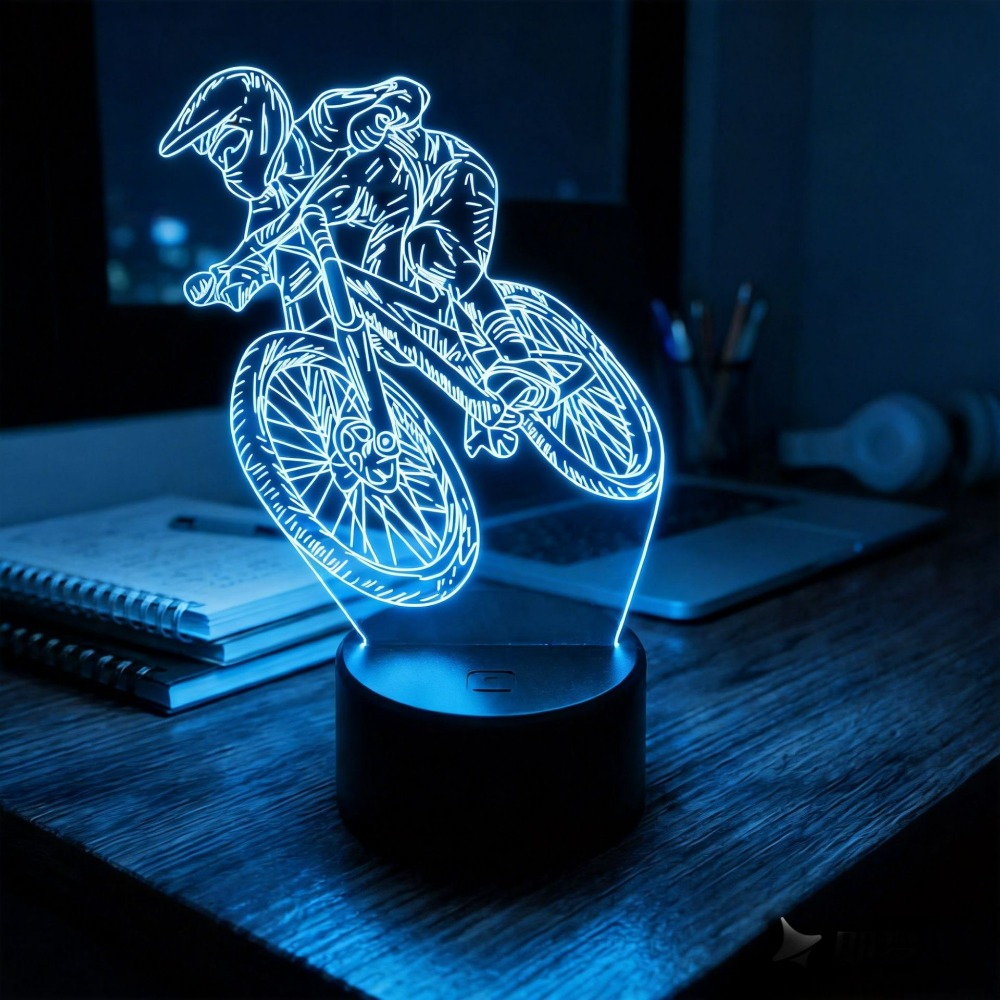Nighdn マウンテンバイクライダー 3D イリュージョン - Mountain Biking Holidays のレビューと価格