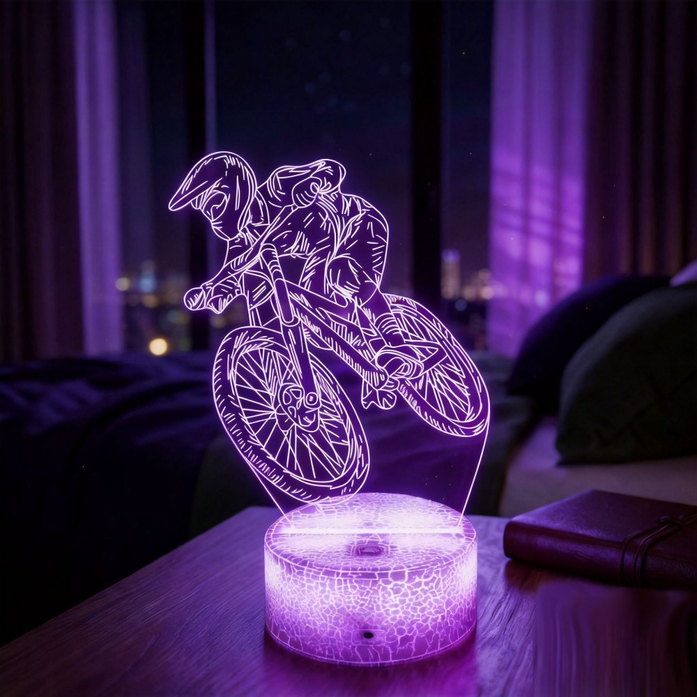 Nighdn マウンテンバイクライダー 3D イリュージョン - Mountain Biking Holidays のレビューと価格