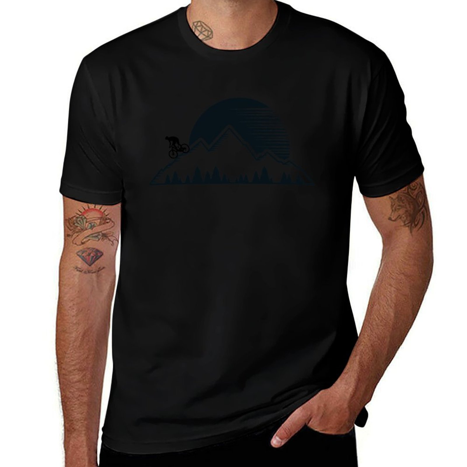 ダウンヒル マウンテン バイク Tシャツ ホリデー シンプル - Mountain Biking Holidays のレビューと価格