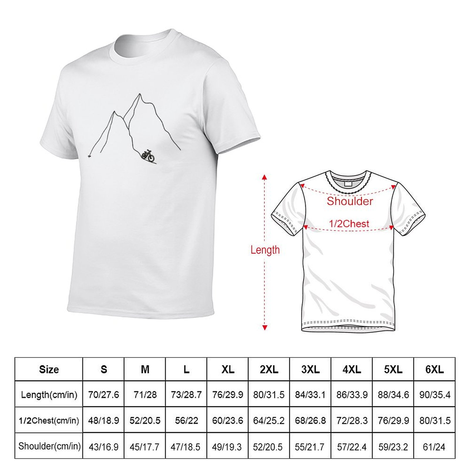 マウンテンバイク (ブラックデザイン) Tシャツ ホリデーパ - Mountain Biking Holidays のレビューと価格