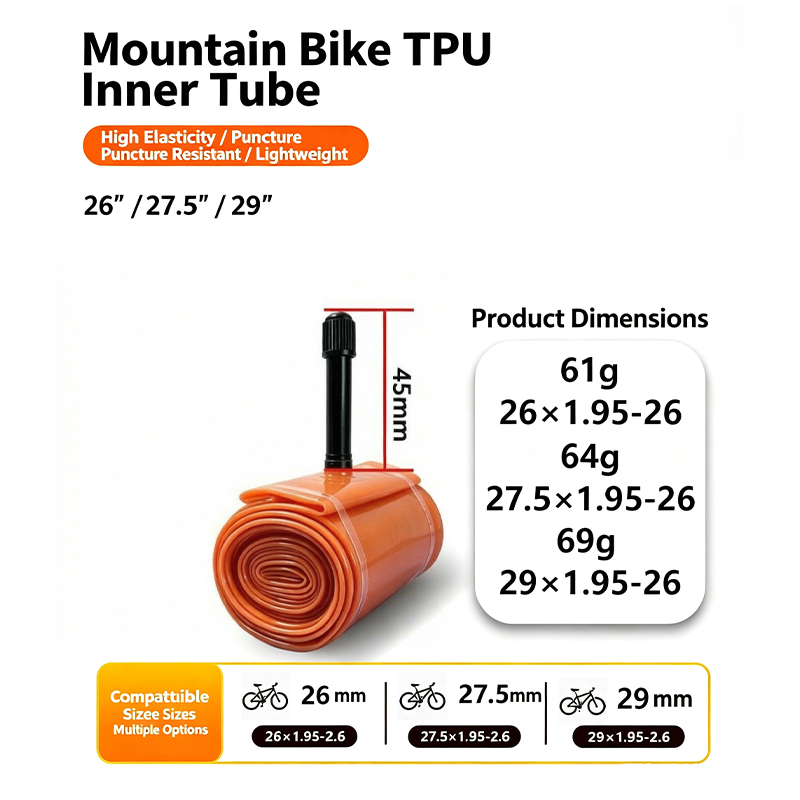 マウンテンバイク用TPUインナーチューブ 26/27.5/2 - Mountain Biking Tube のレビューと価格